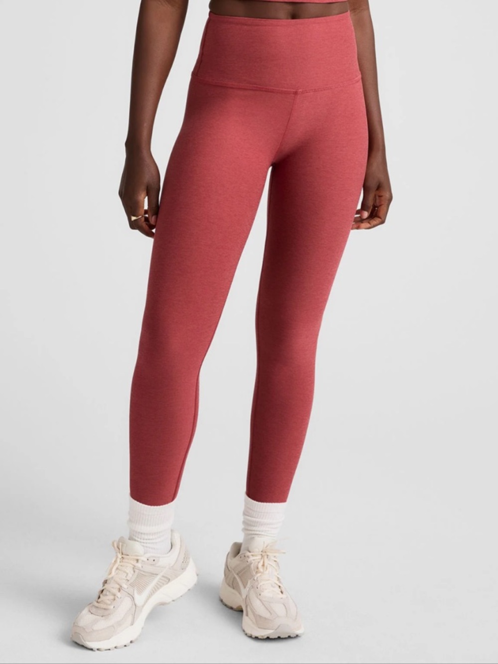 Beyond Yoga Spacedye Caught In The Midi High Waisted Legging XL Faded Rose Heath